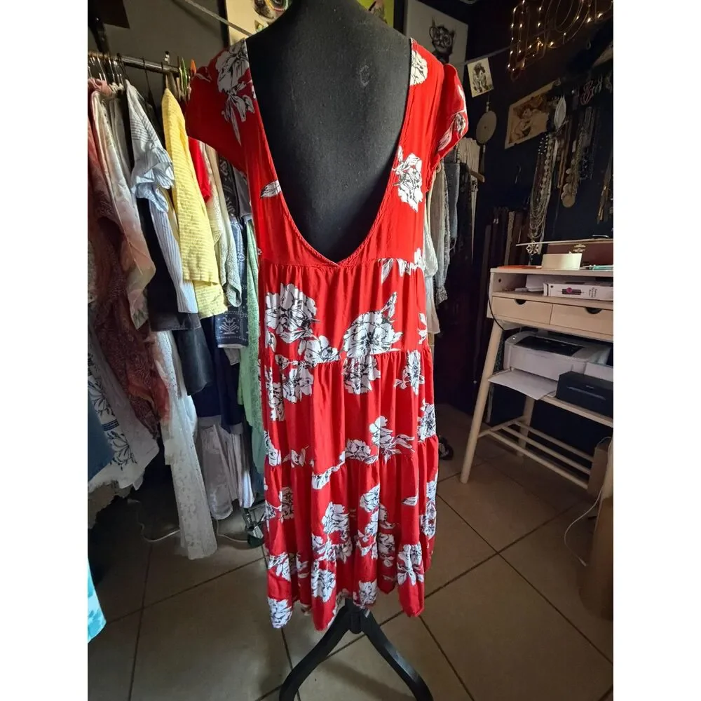 Free People Rita Tiered Midi Dress